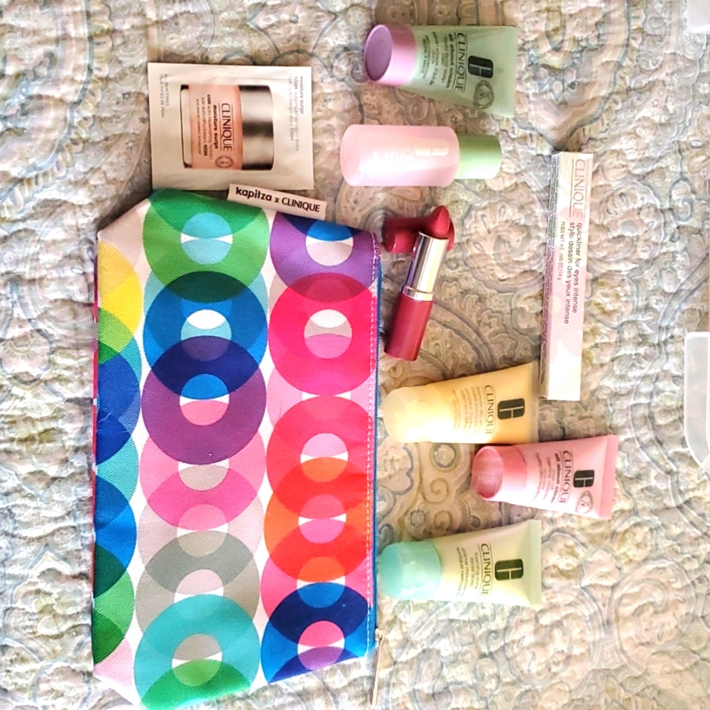 Huge Clinique bundle with bag!